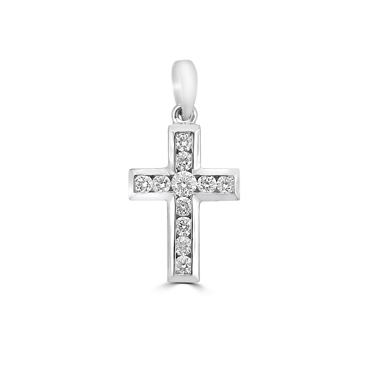 18ct Mini Diamond Cross