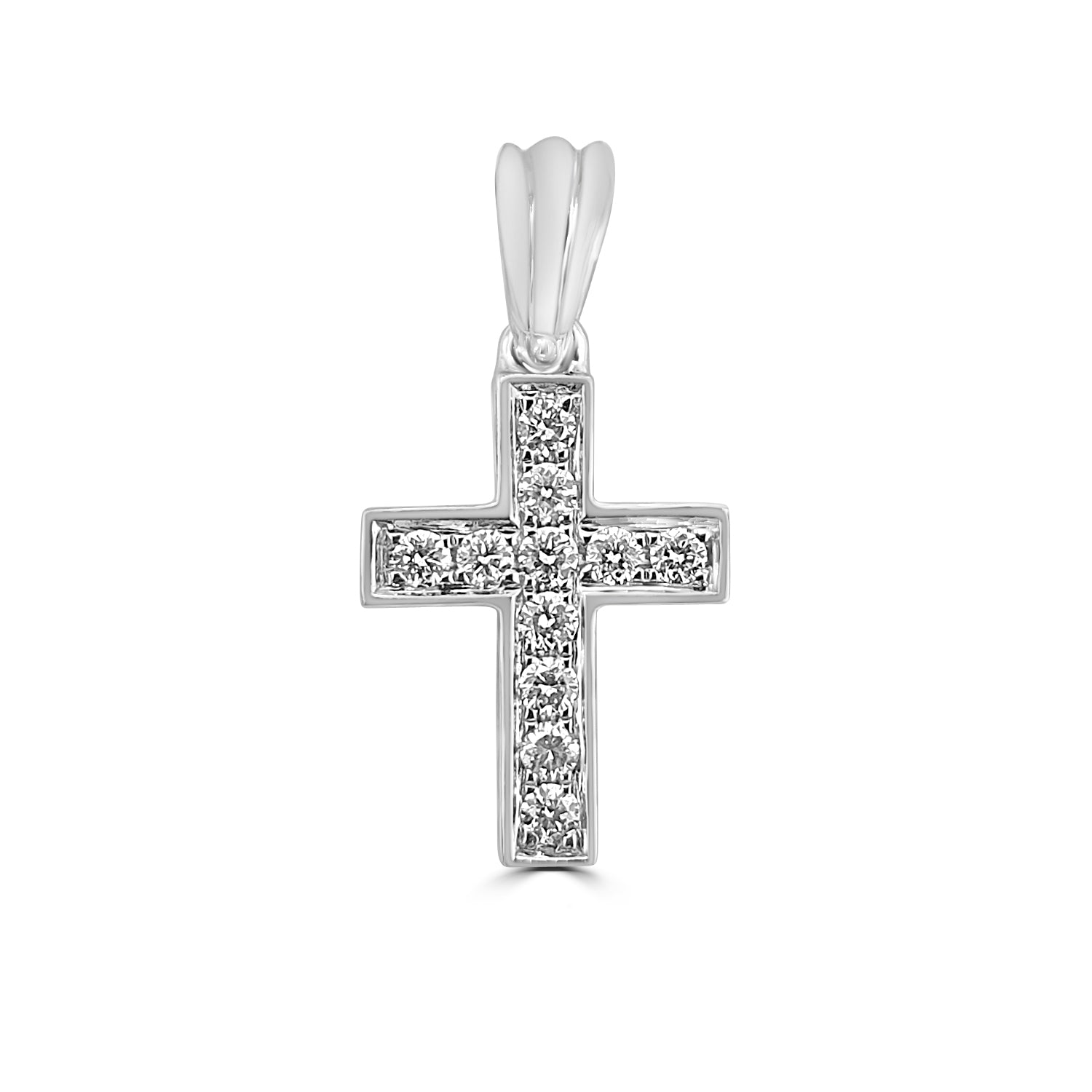 18ct Mini Diamond Cross