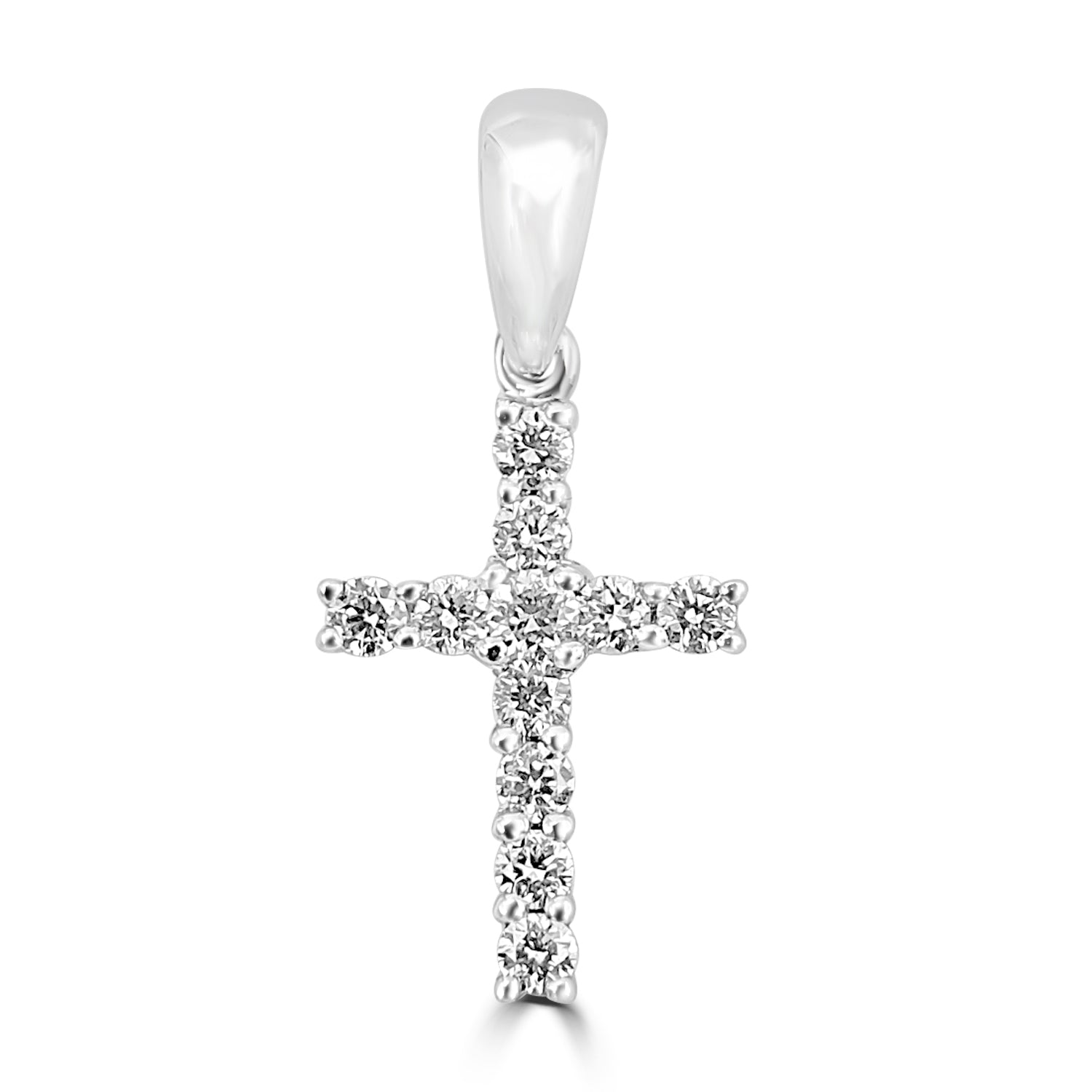 18ct Gold Diamond Cross