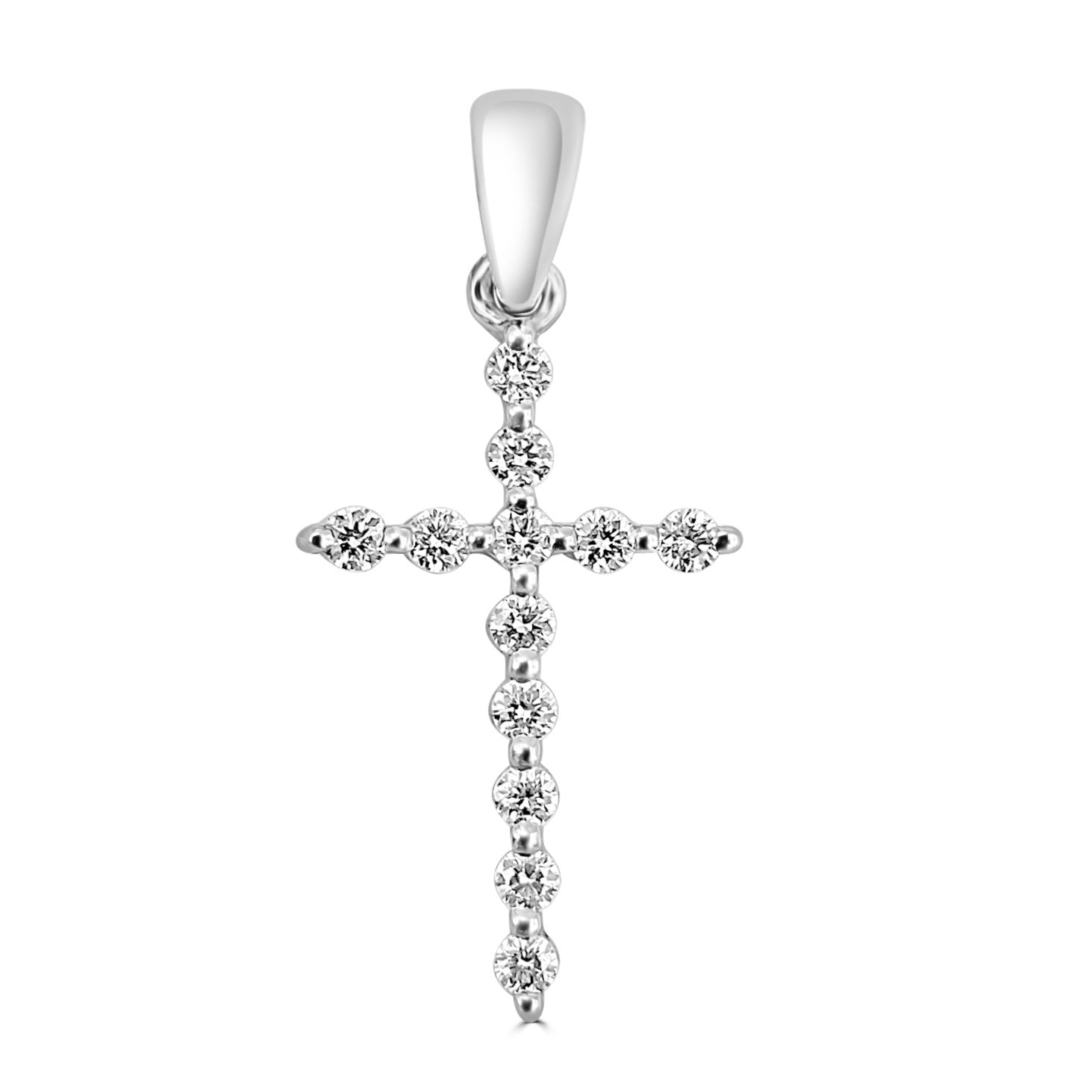 18ct Gold Diamond Cross