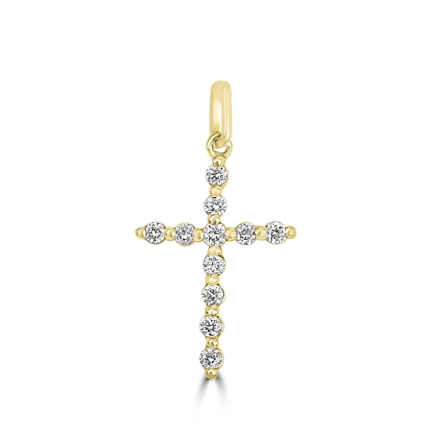 18ct Gold Diamond Cross