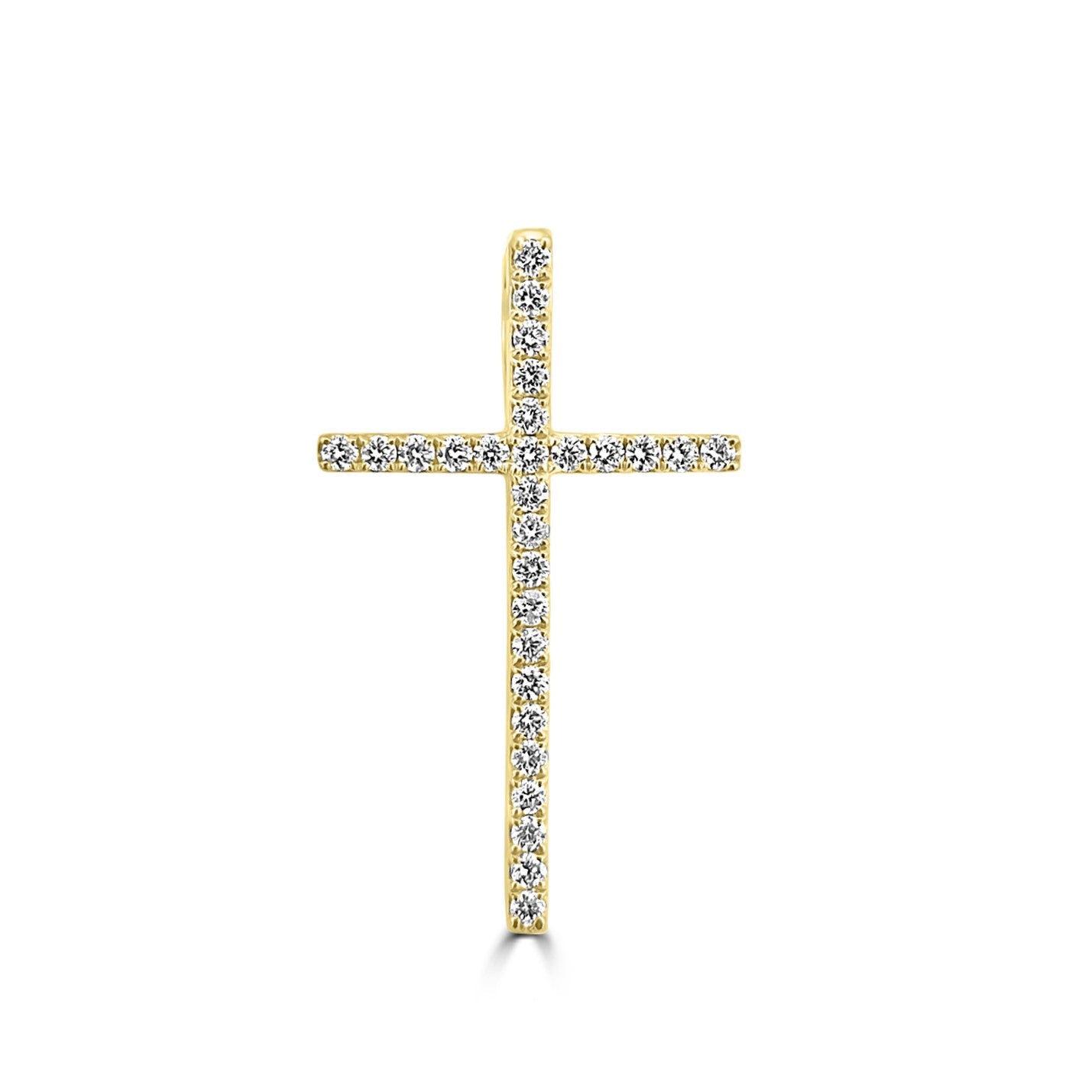 18ct Yellow Gold Diamond Cross