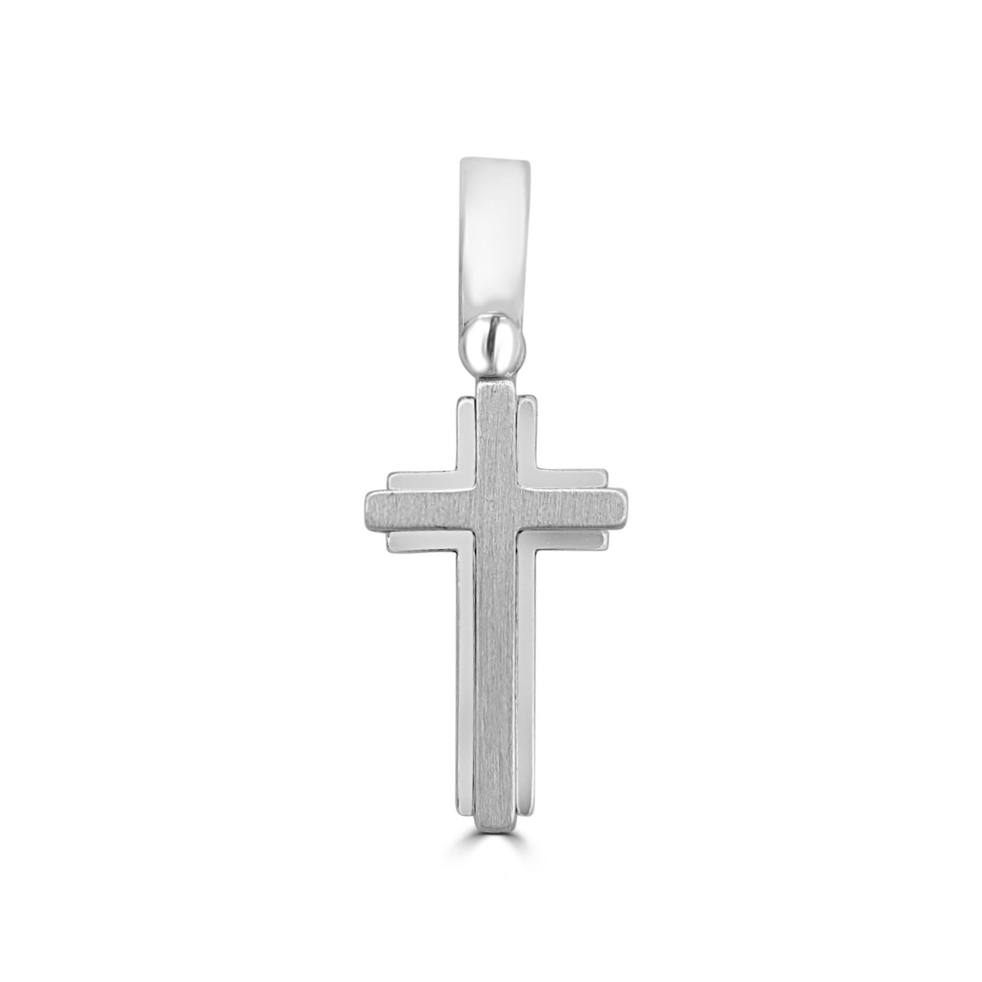 18ct White Gold Cross