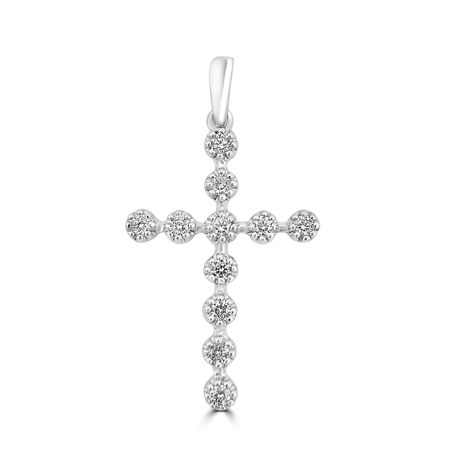 18ct Gold Diamond Cross