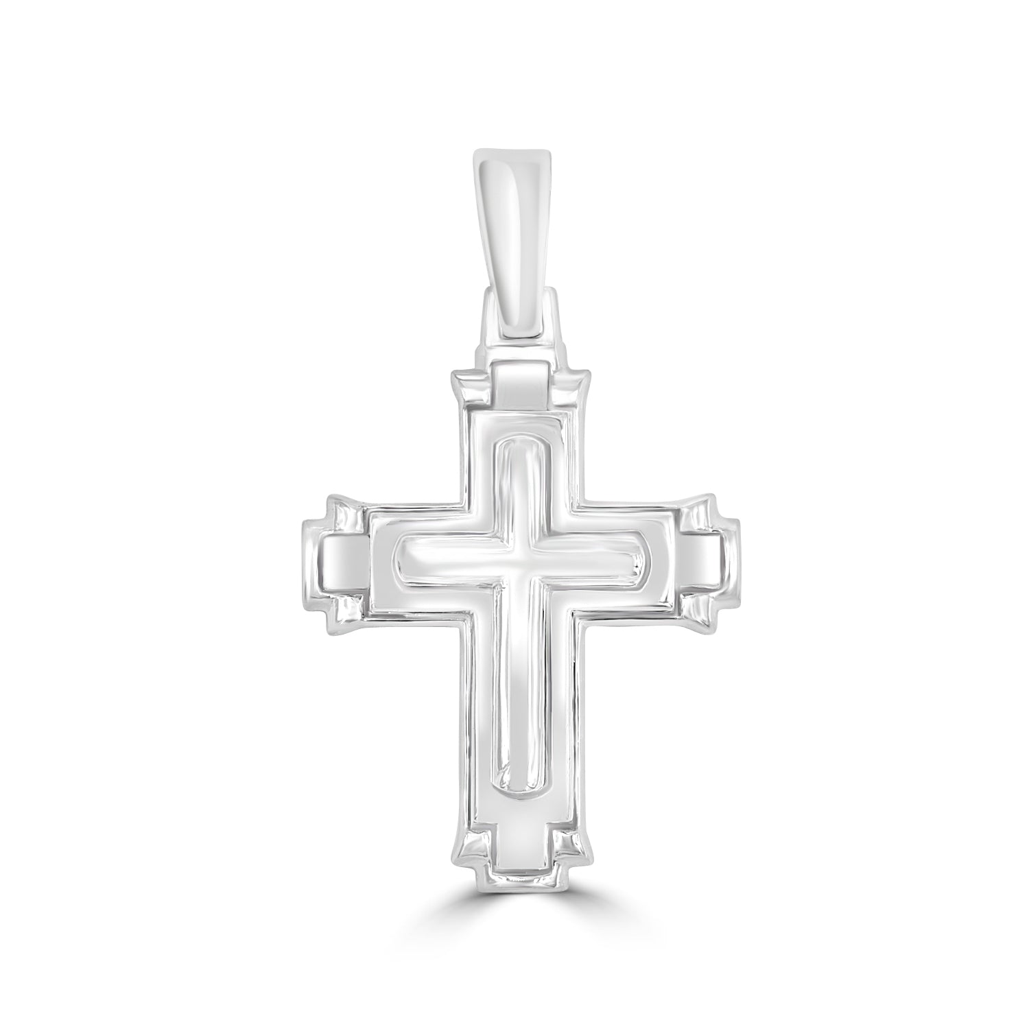 18ct White Gold Cross