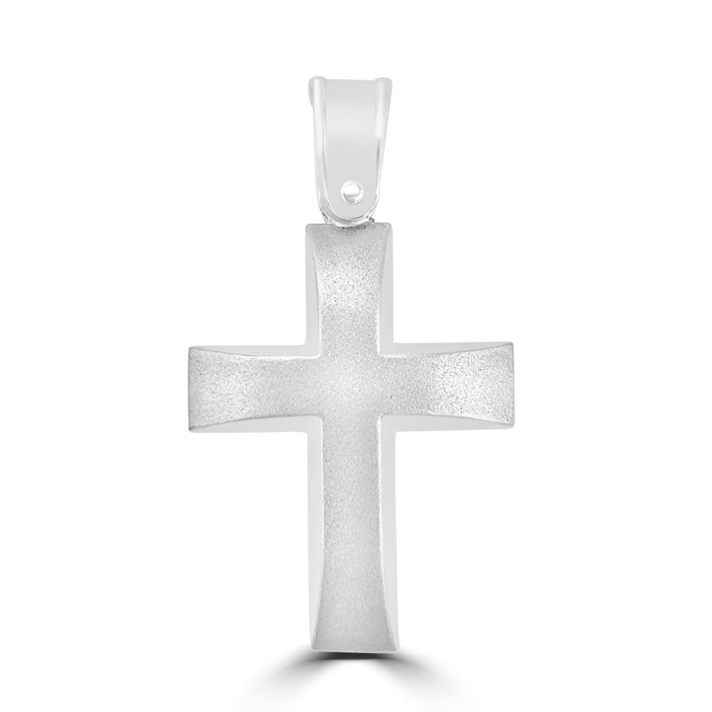 18ct White Gold Cross