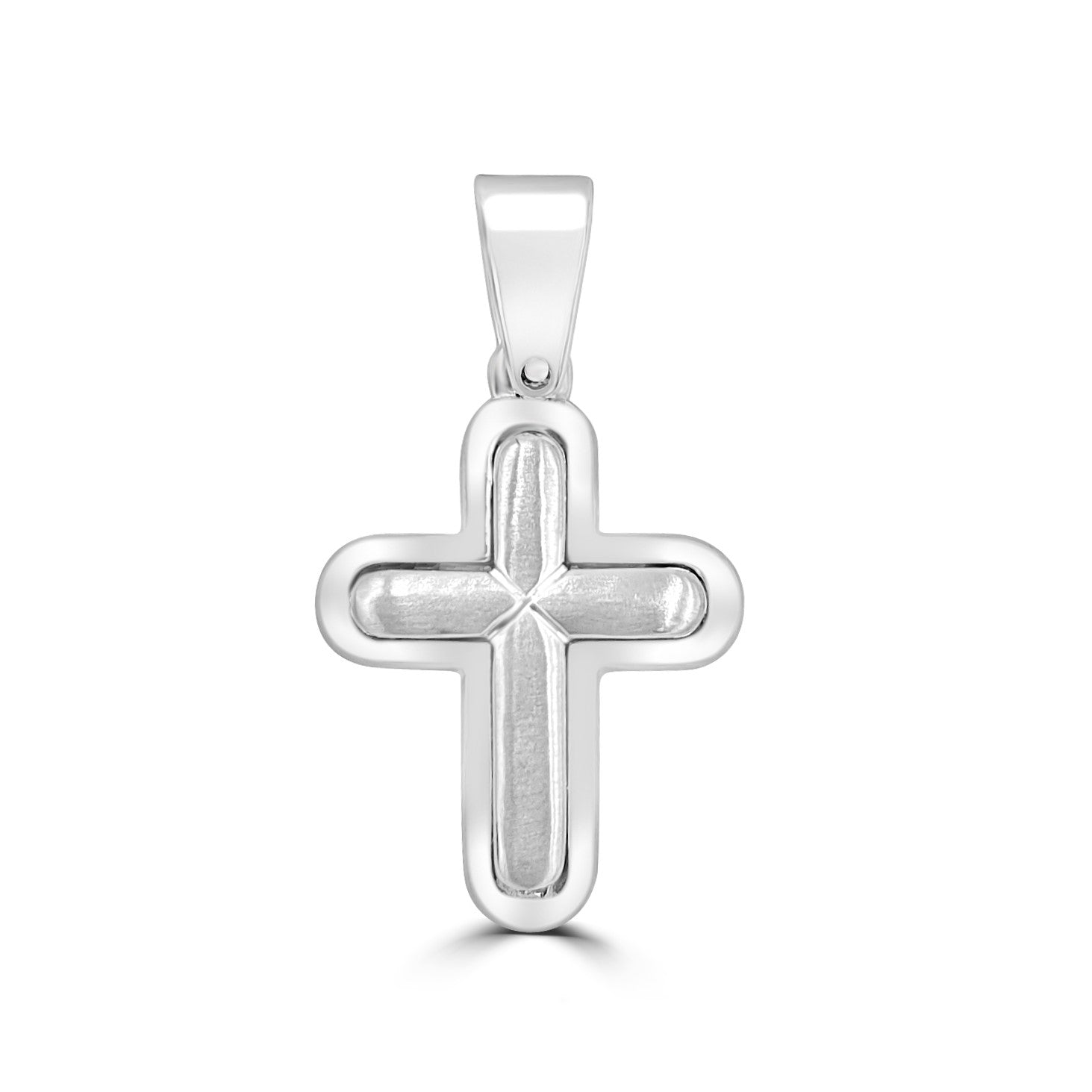 18ct White Gold Cross