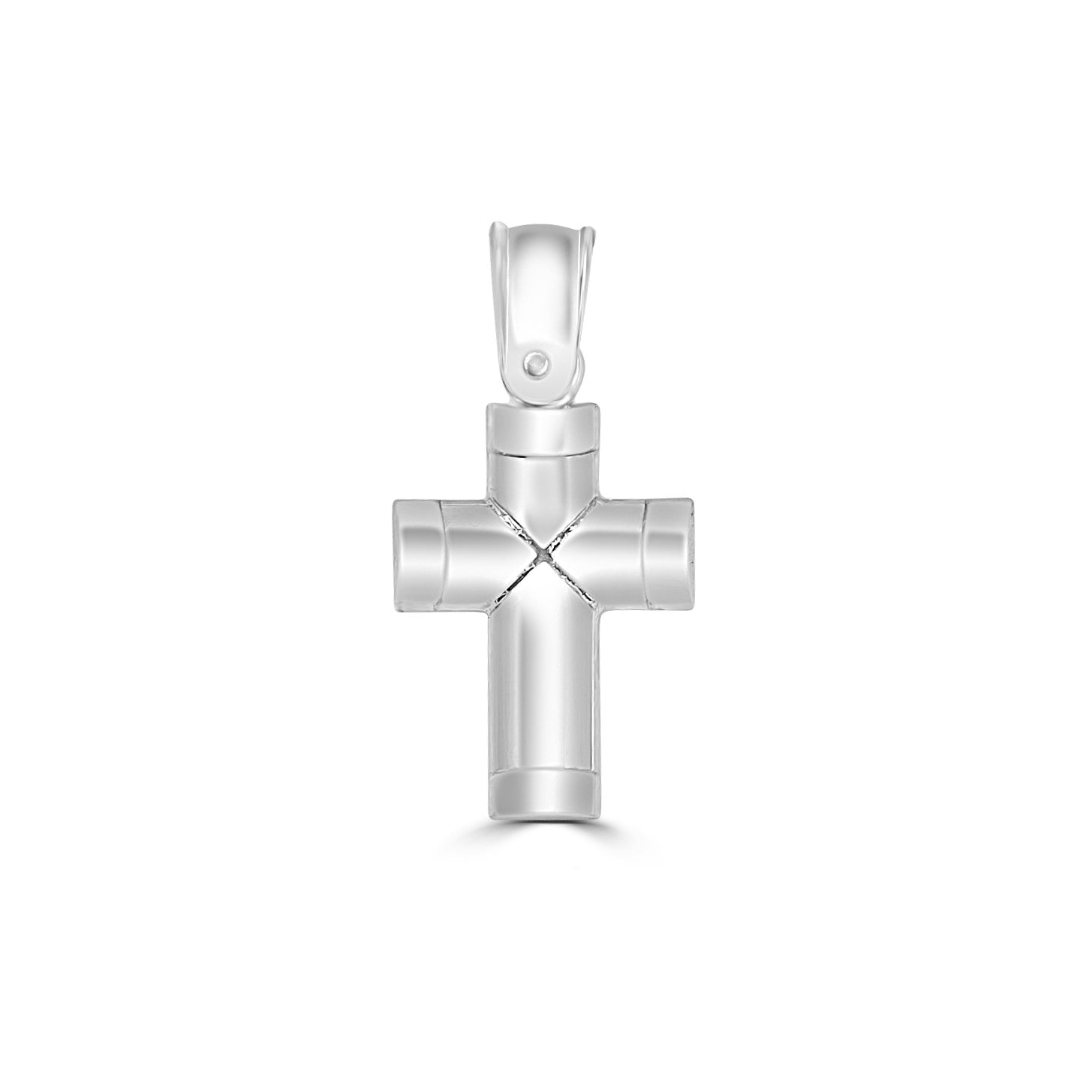 18ct White Gold Cross