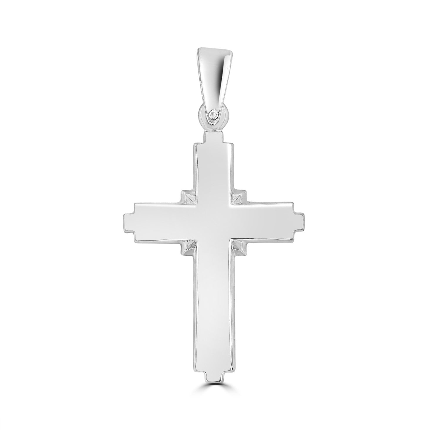 18ct White Gold Cross