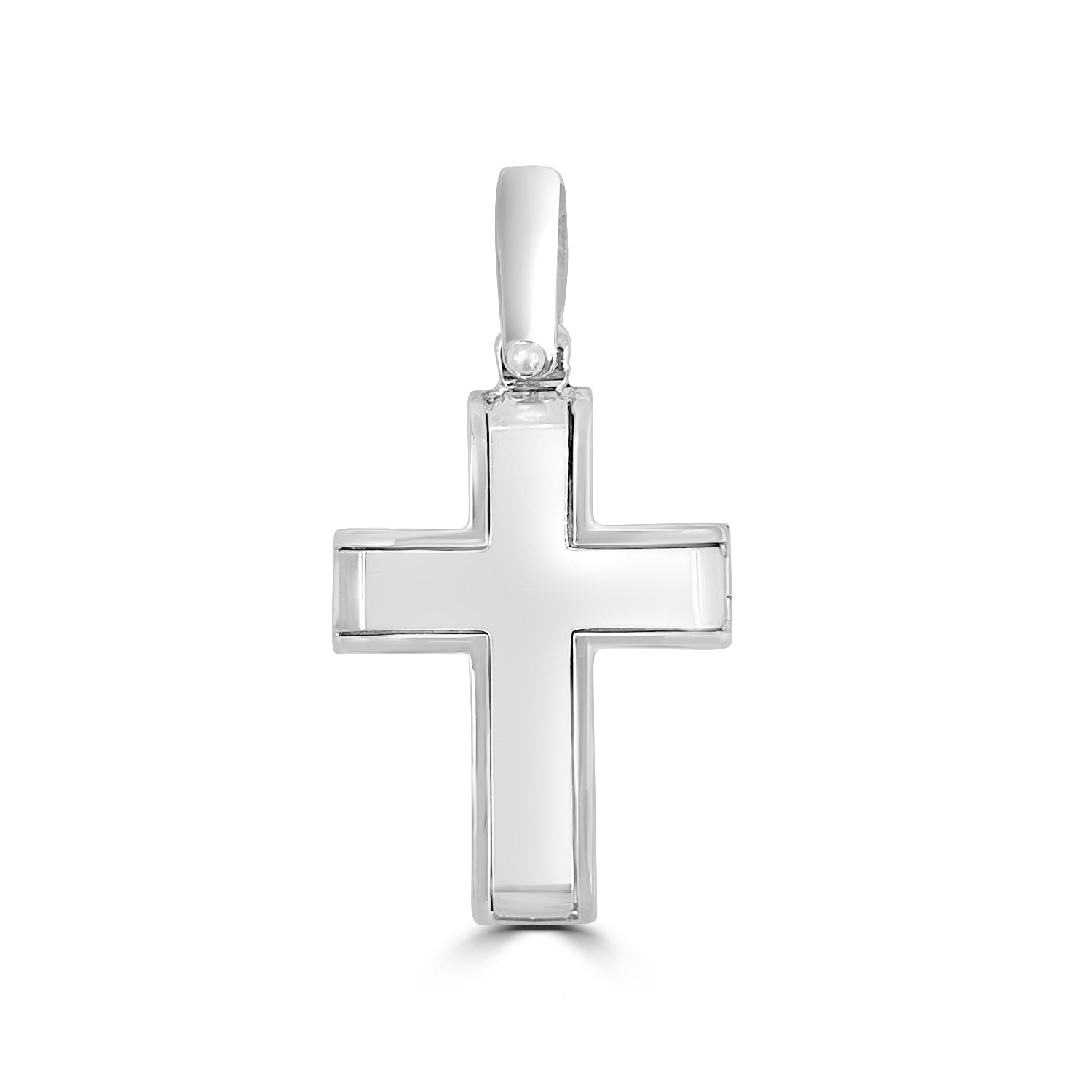 18ct White Gold Cross