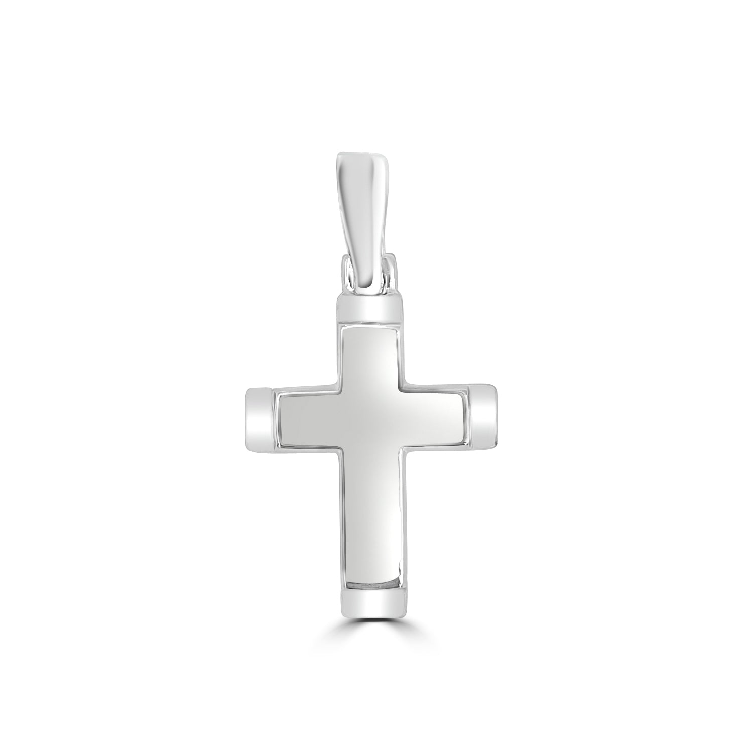 18ct White Gold Cross