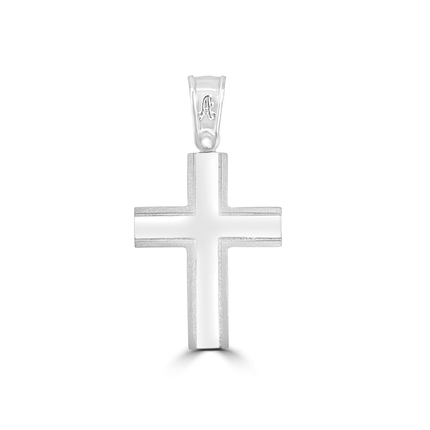 18ct White Gold Cross
