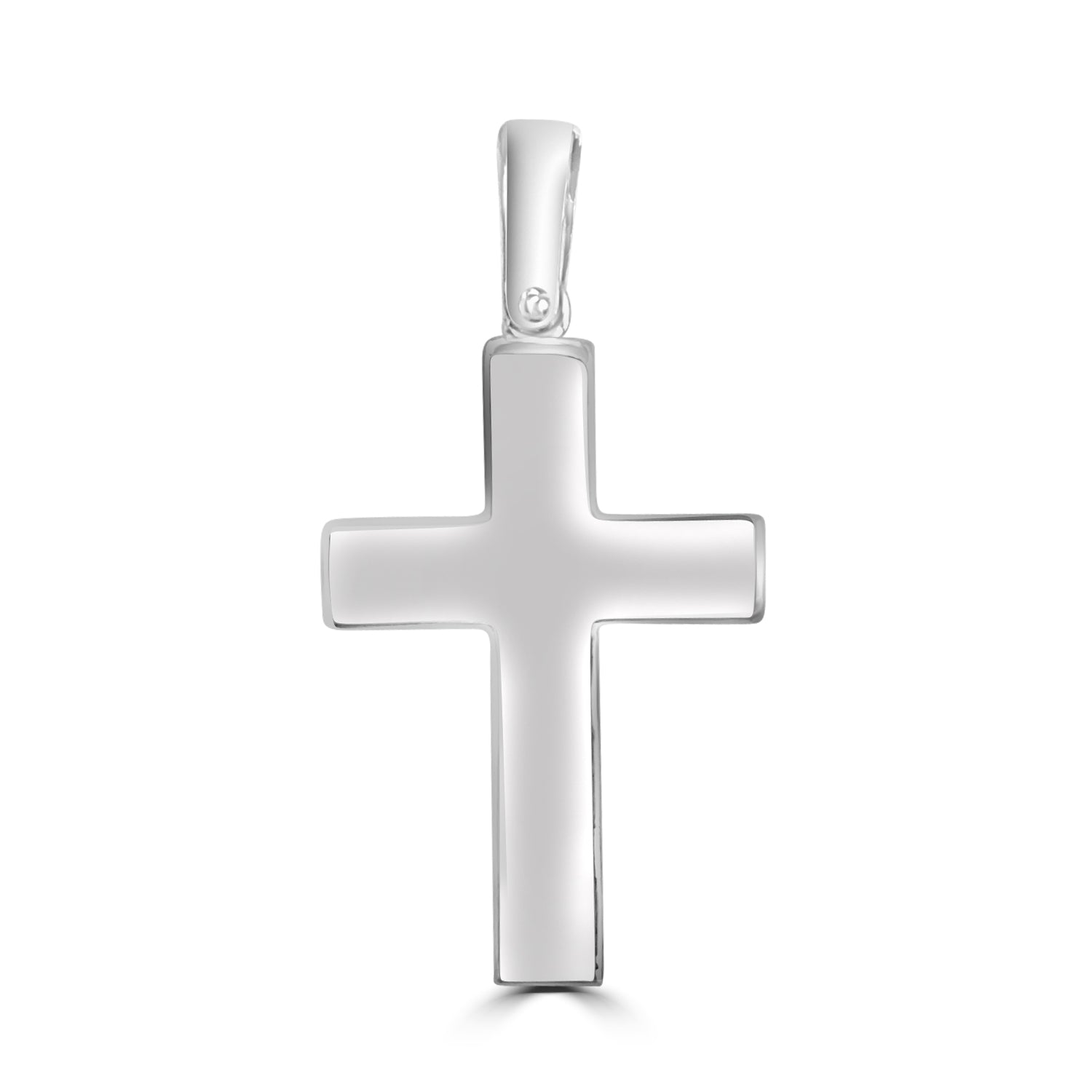 18ct White Gold Mini Cross