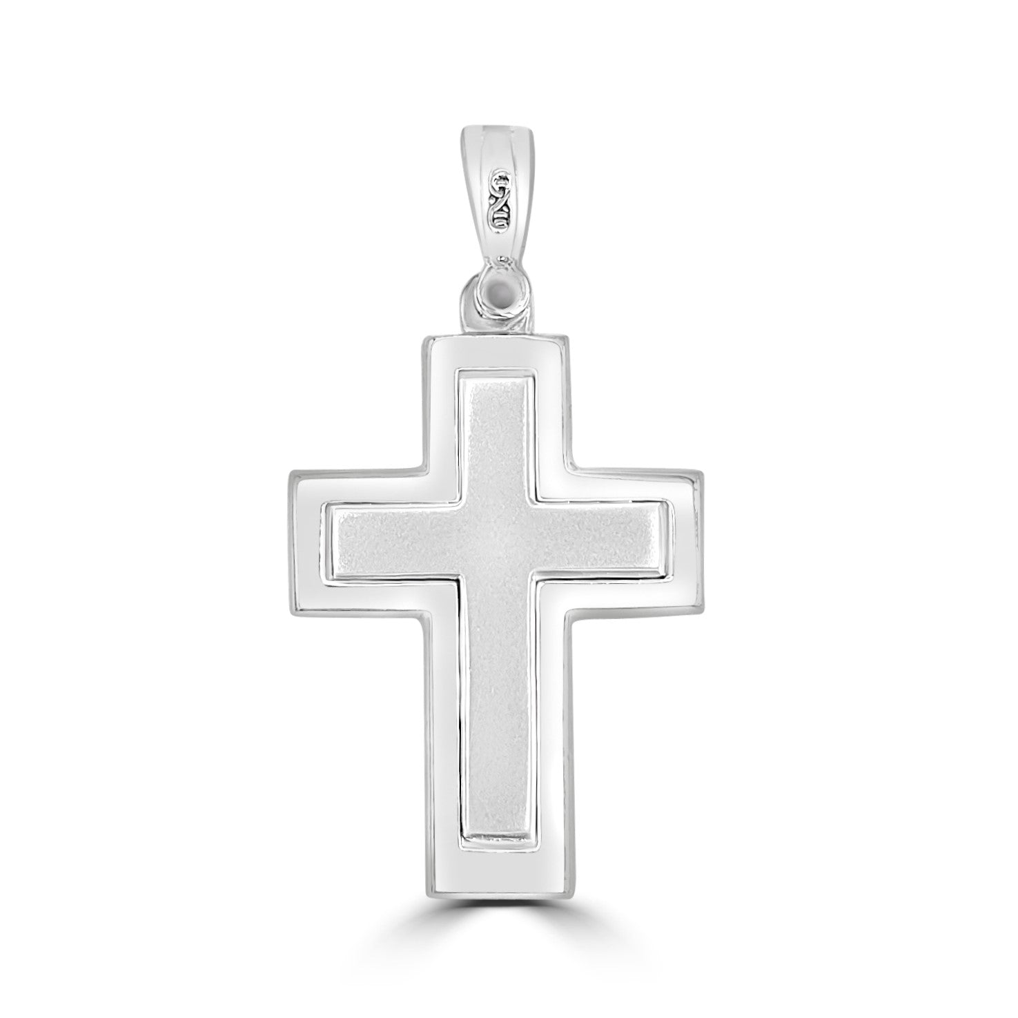 18ct White Gold Cross