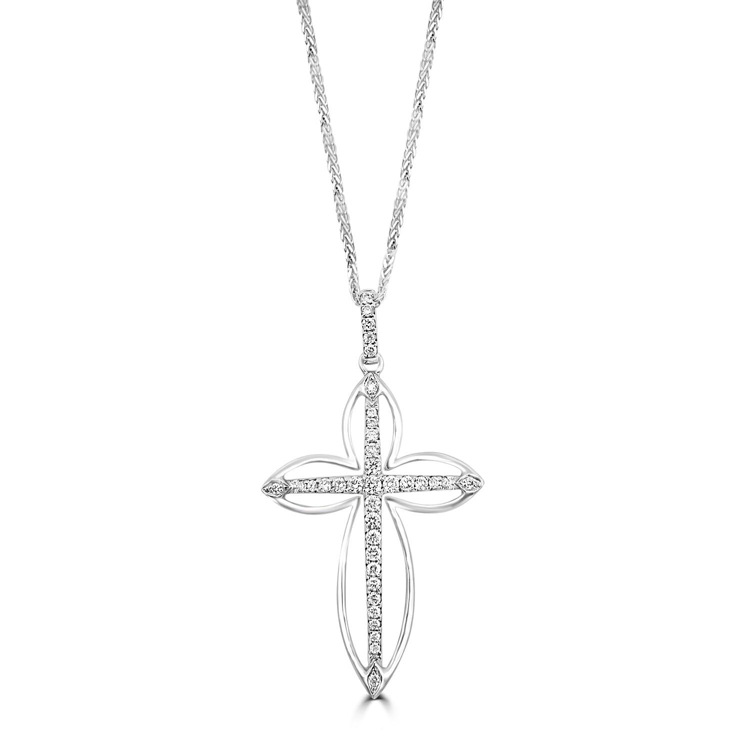 18ct Gold Diamond Cross