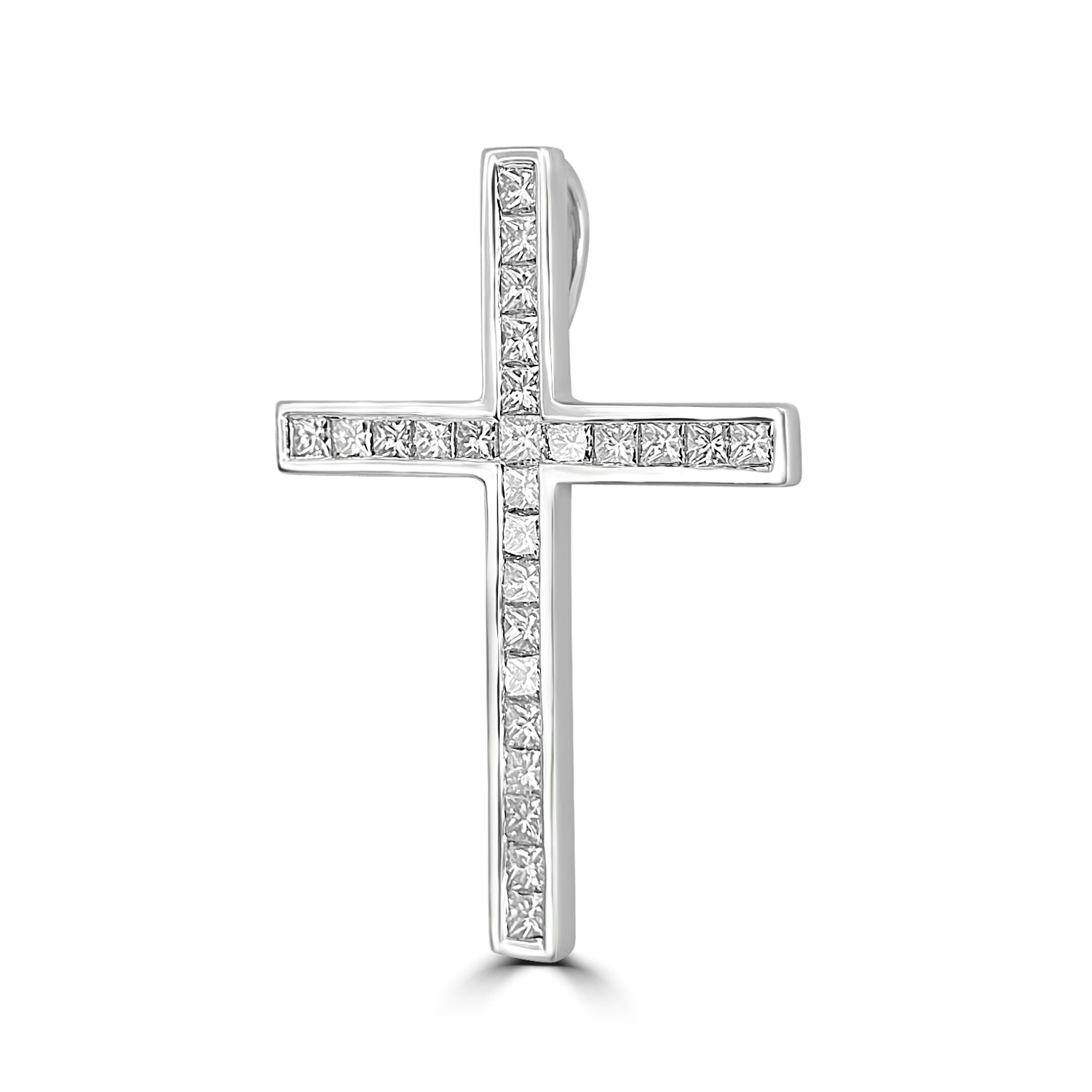 18ct Gold Diamond Cross