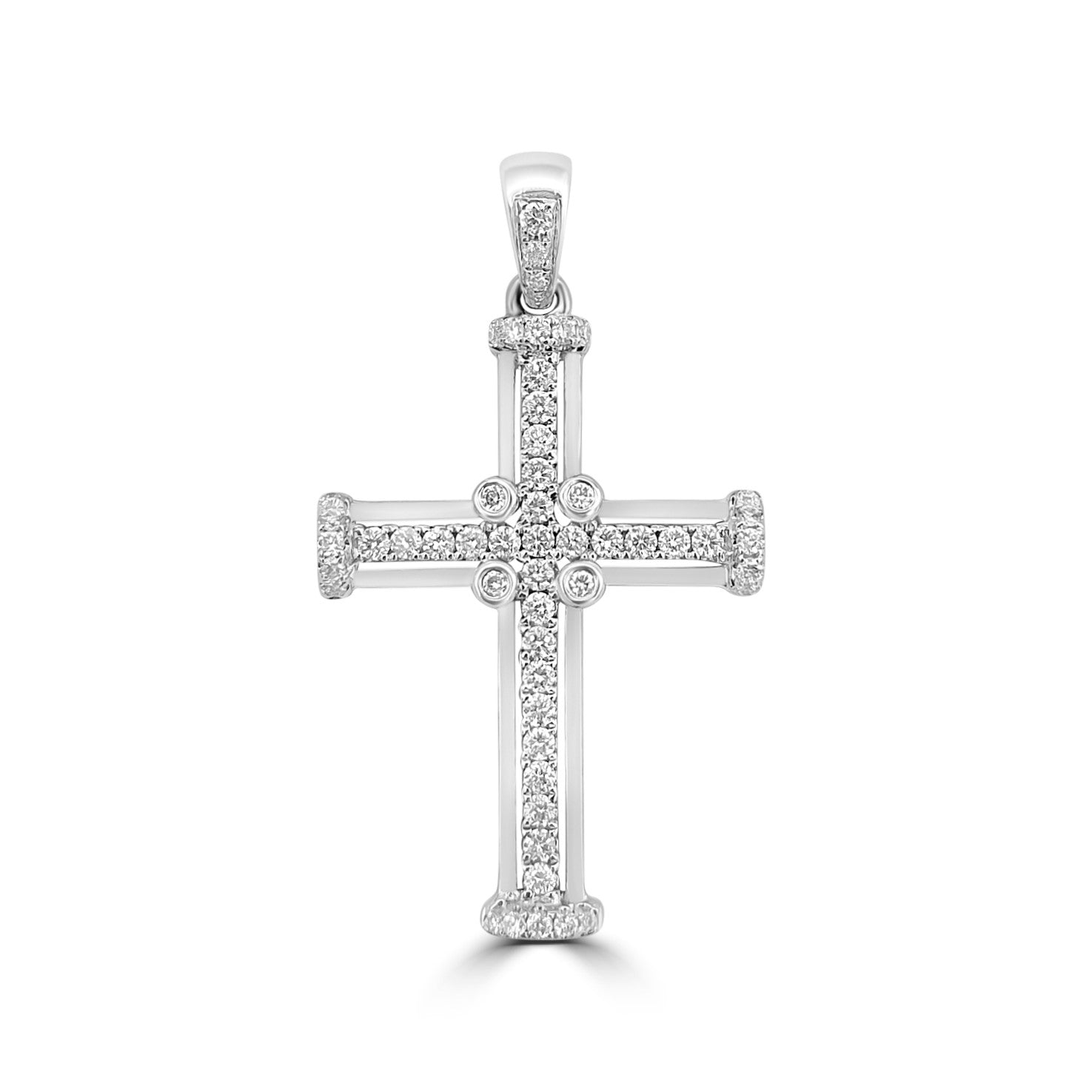 18ct Gold Diamond Cross