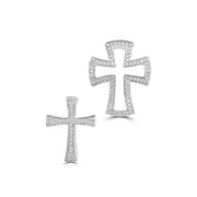 18ct Gold 2 Piece Diamond Cross