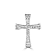 18ct Gold 2 Piece Diamond Cross