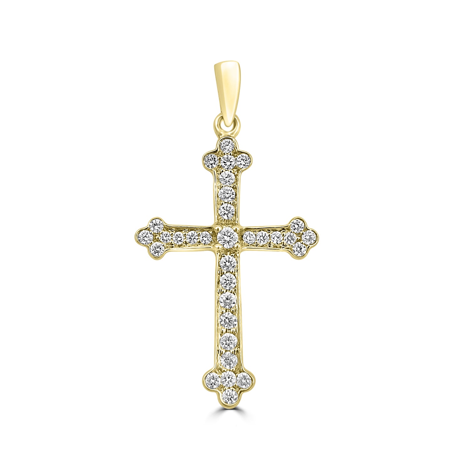 18ct Gold Diamond Cross