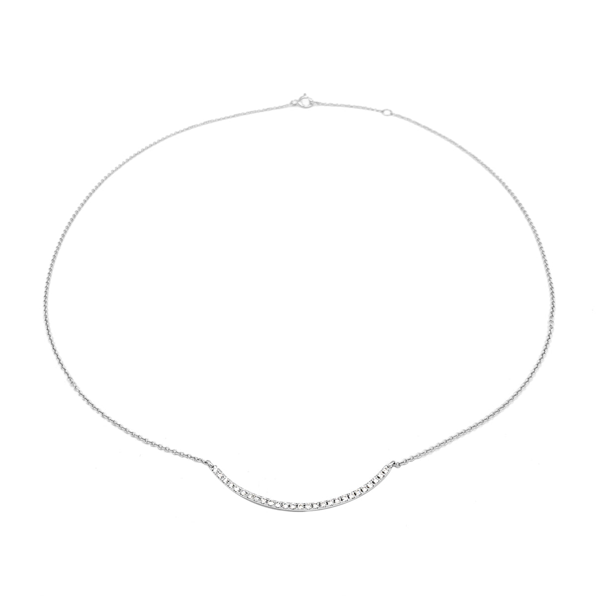 18ct White Gold Diamond Necklace