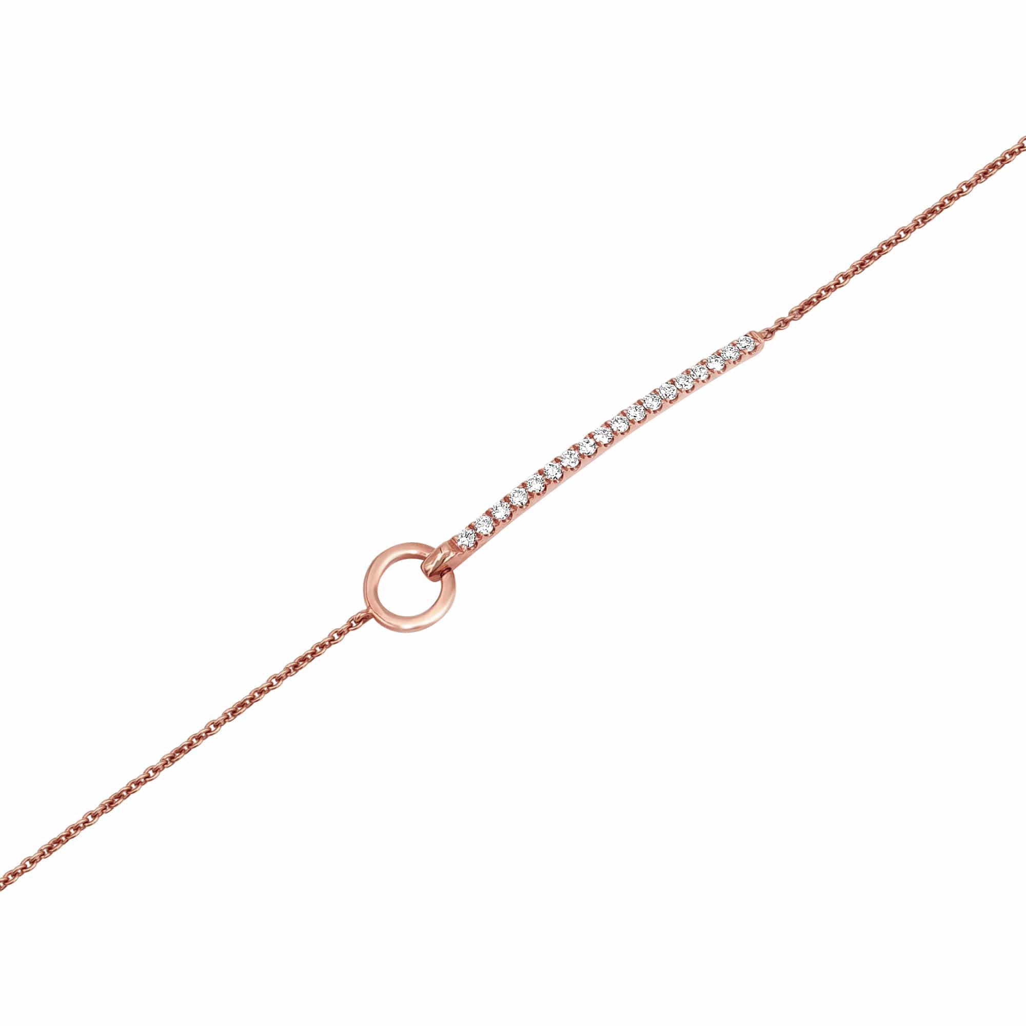 18ct Diamond Bar Bracelet