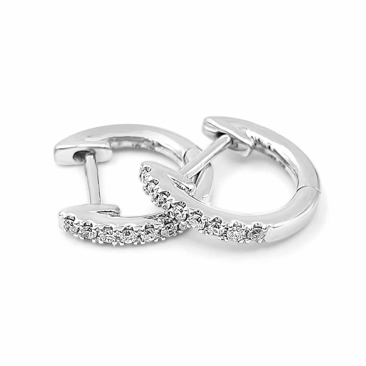 18ct Diamond Huggie Earrings