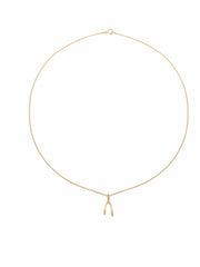 Gold Wishbone Necklace