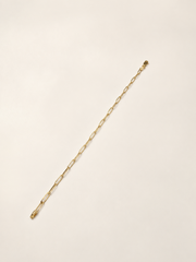 9kt Yellow Gold Paperclip Bracelet