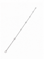 18kt White Gold 0.25ct 5-Diamond Bracelet