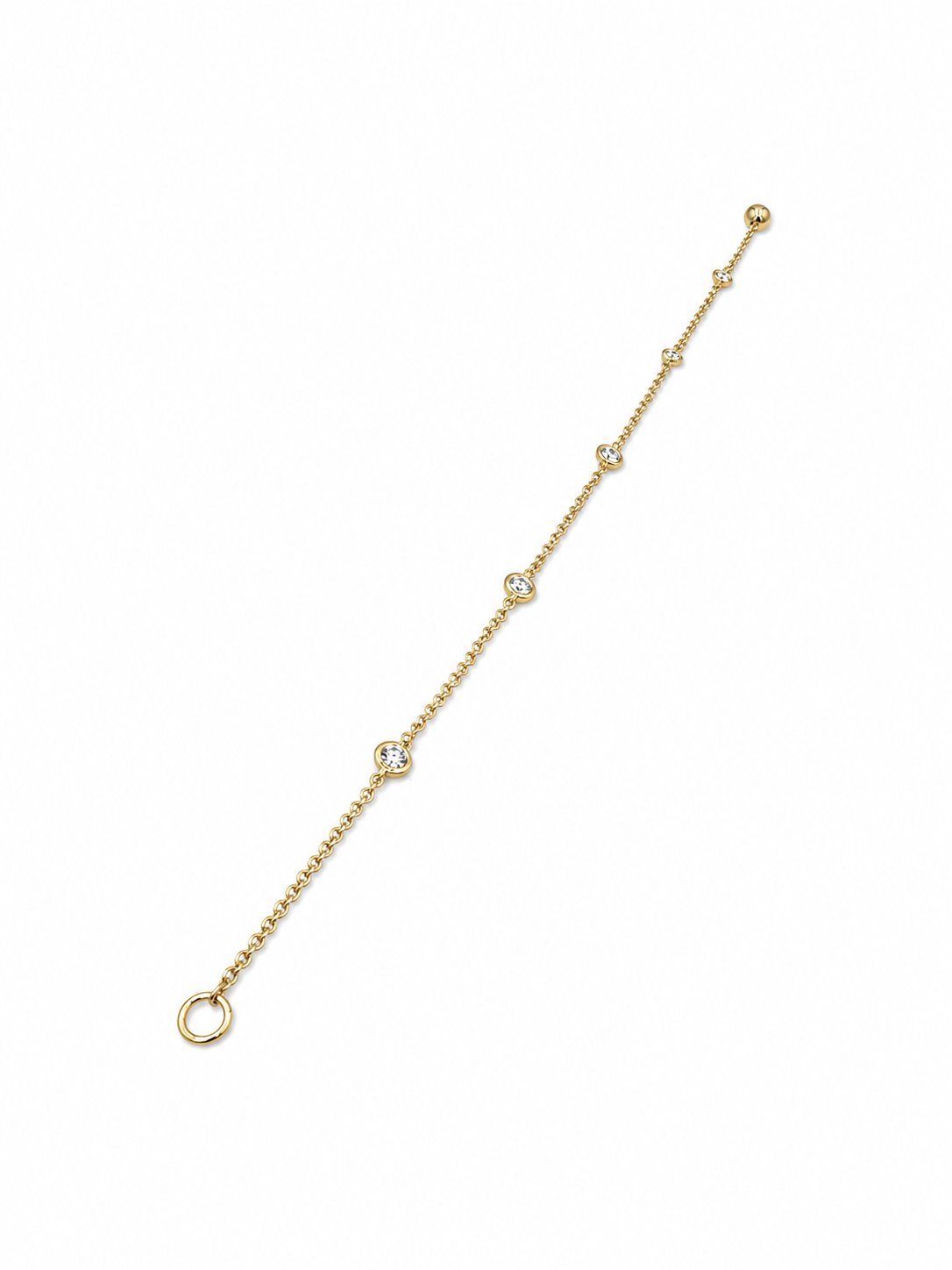 18kt Yellow Gold 0.25ct 5-Diamond Bracelet