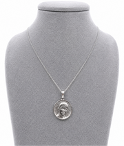 Custom Portrait Pendant in 925 Silver