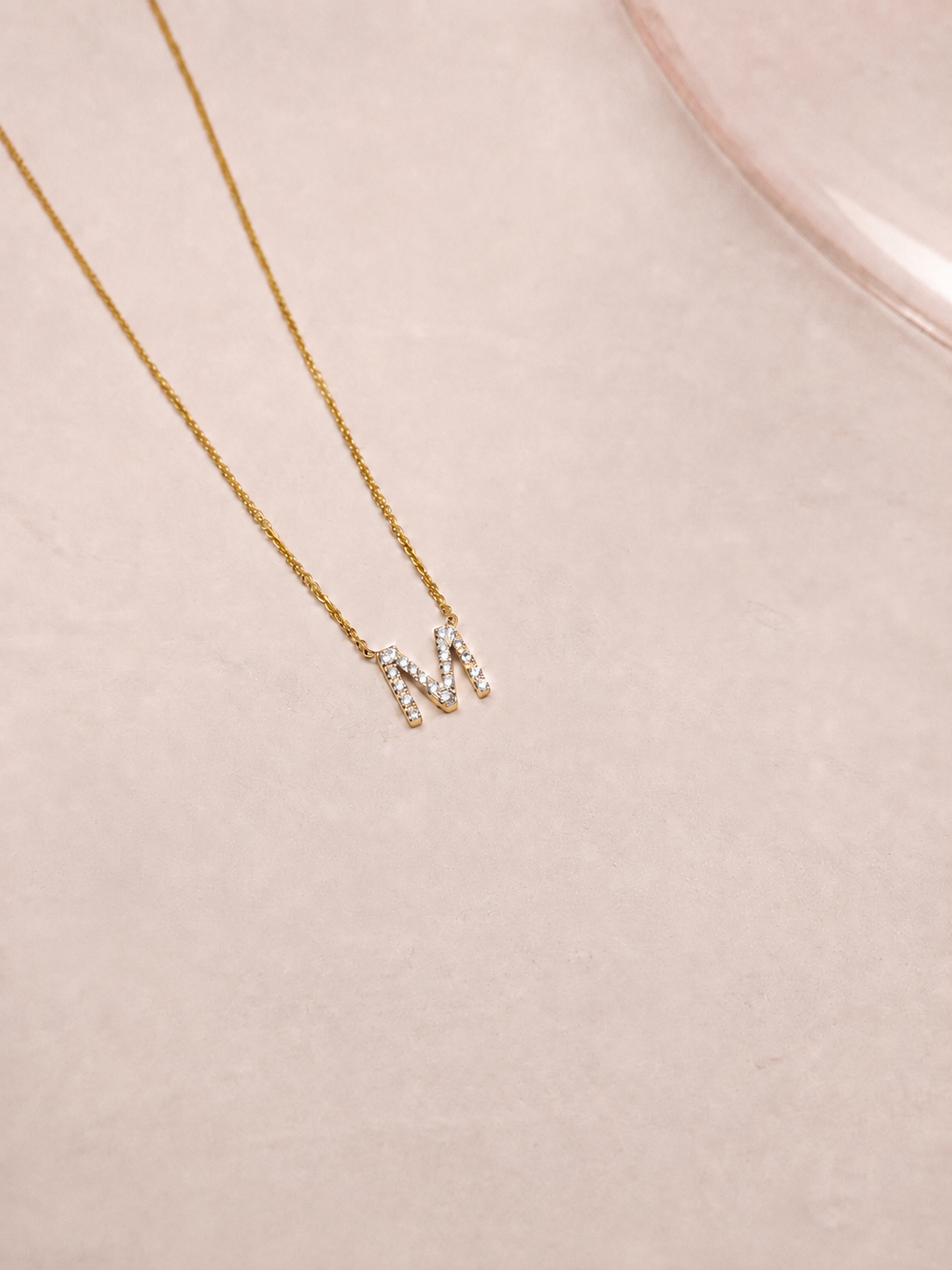 Diamond Letter Necklace