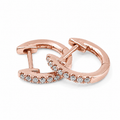 18kt Diamond Huggie Earrings