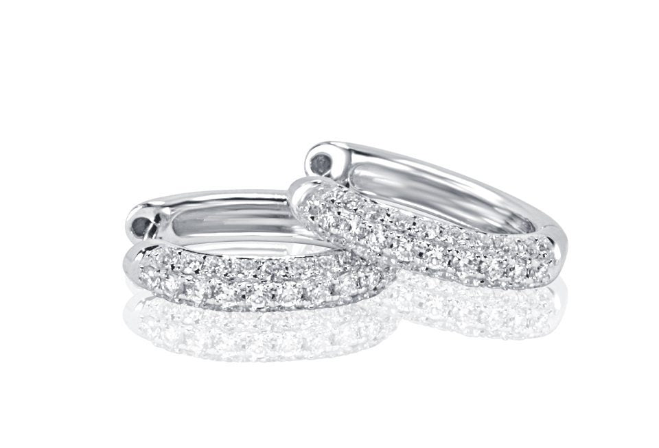 Diamond Hoop Earrings