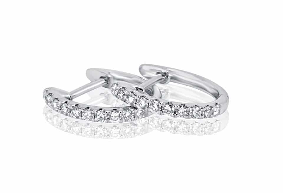 Diamond Hoop Earrings