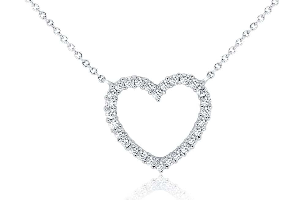18ct White Gold Diamond Necklace