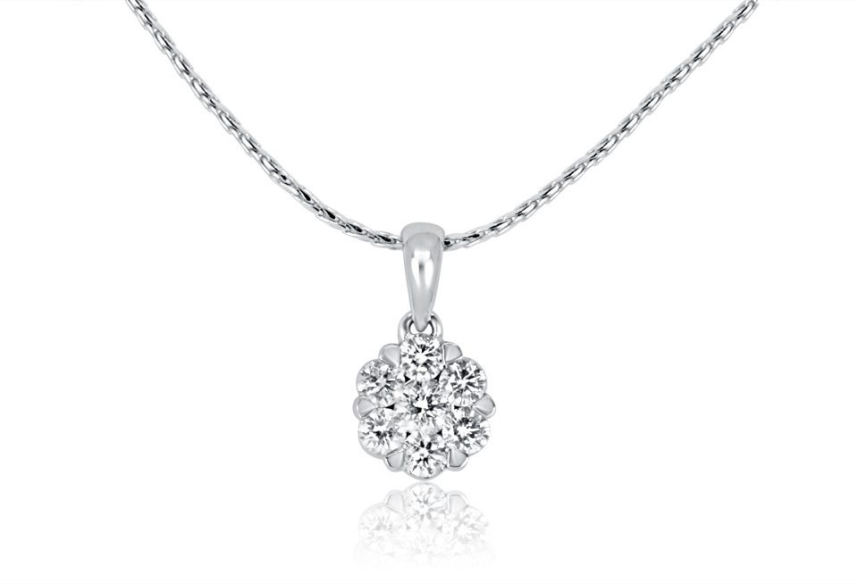 18ct Gold Diamond Pendant