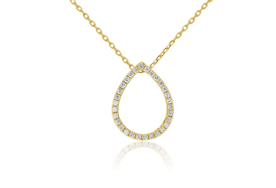 18ct Gold Diamond Pendant