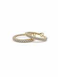 9kt Yellow Gold 0.84ct 43-Lab-Grown Diamond Earrings