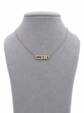 9kt Gold Floating Lab Grown Diamond Necklace yellow gold (0.41ct)