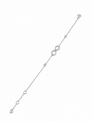 9kt White Gold 0.13ct 11-Diamond Bracelet