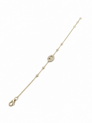 9kt Yellow Gold 0.16ct 26-Diamond Bracelet
