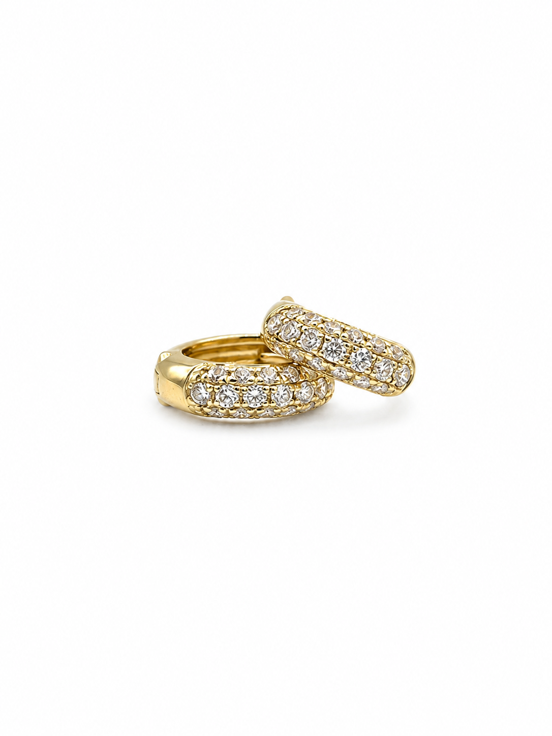 9kt Yellow Gold 0.20ct 38-Diamond Earrings