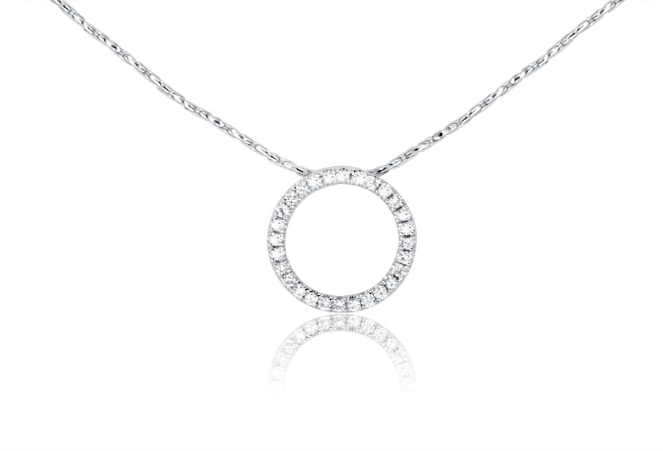 18ct Gold Diamond Pendant