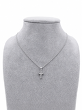 18kt White Gold 0.10ct Diamond Cross Pendant