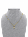 18kt Yellow Gold 0.10ct Diamond Cross Pendant