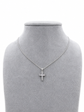 18kt White Gold 0.16ct Diamond Cross Pendant