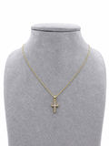 18kt Yellow Gold 0.16ct Diamond Cross Pendant