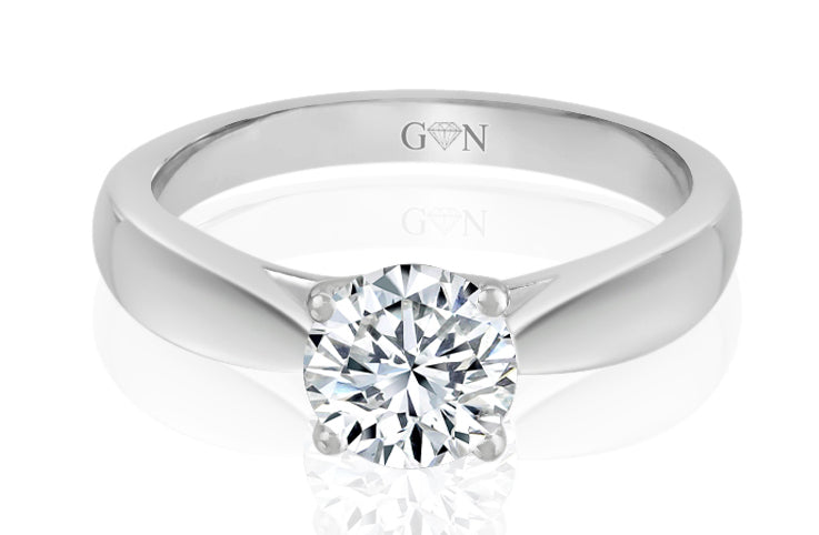 Round Brilliant Cut Diamond Solitaire Engagement Ring